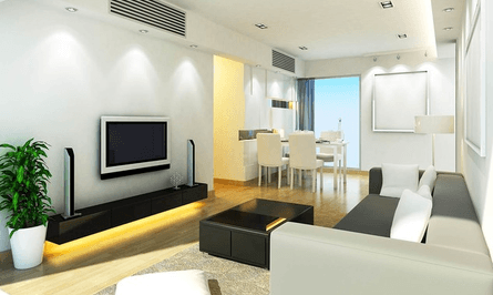 Principe de la climatisation gainable invisible