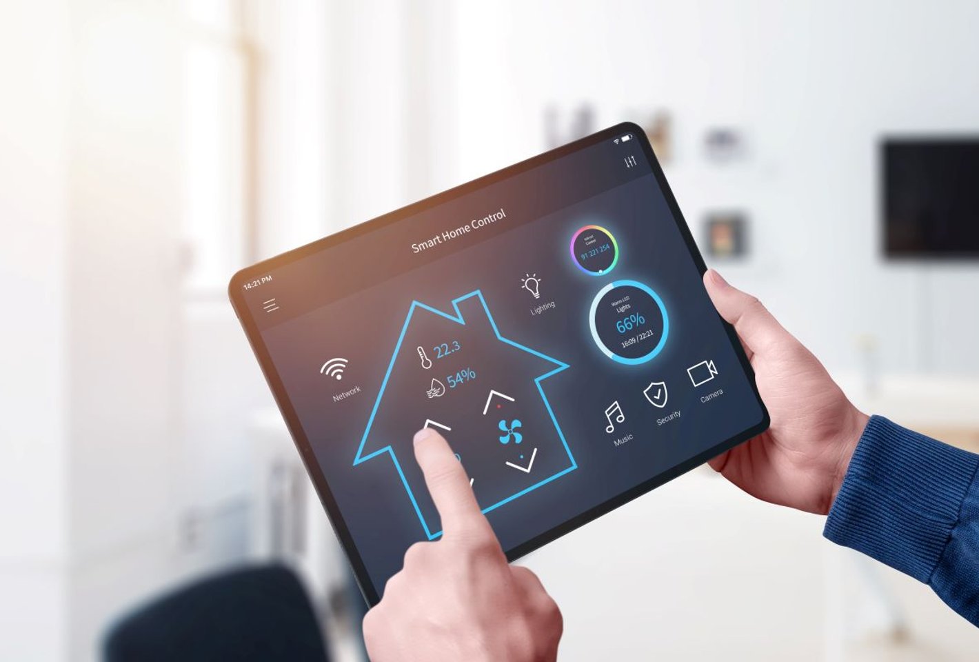 Pilotage domotique sur tablette et smartphone